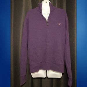 Gant Mens Zip Up Turtleneck Sweater